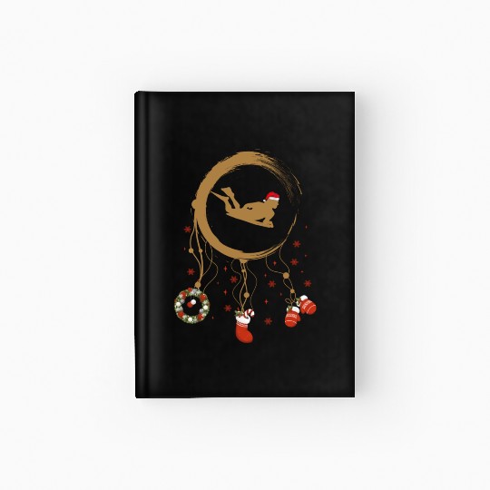 Winter dreamcatcher Christmas Bodyboard Hardcover Journal