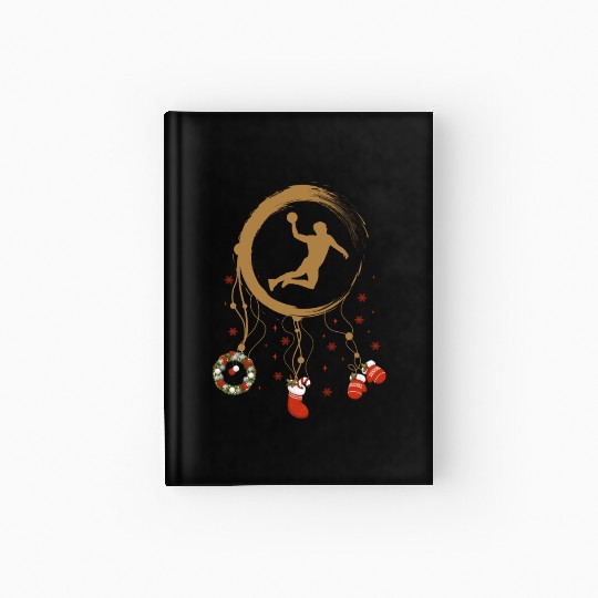 Winter dreamcatcher Christmas Handball Hardcover Journal