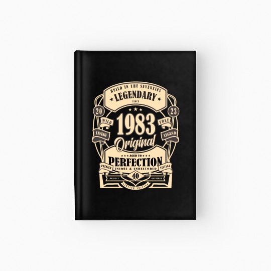 40th Birthday Gift Myth Legend Original present Hardcover Journal
