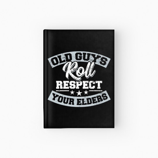 BJJ Old Guys Roll Brazilian Jiu Jitsu Training Jiu Hardcover Journal