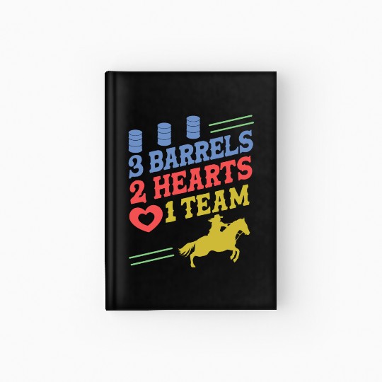 Barrel Racing Hardcover Journal