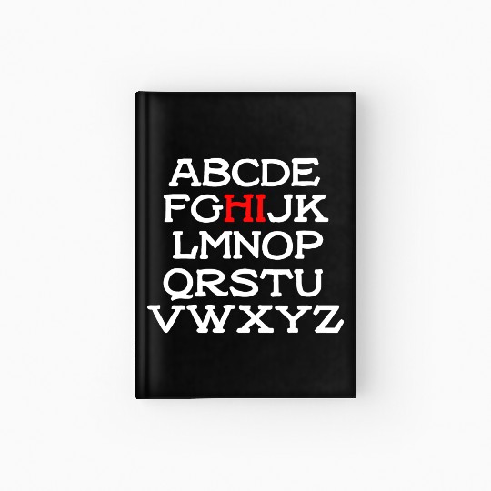 HI Alphabet Back To School Pre K Kindergarten Teac Hardcover Journal