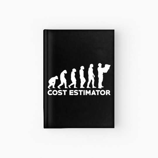 Funny Cost Estimator Evolution Hardcover Journal