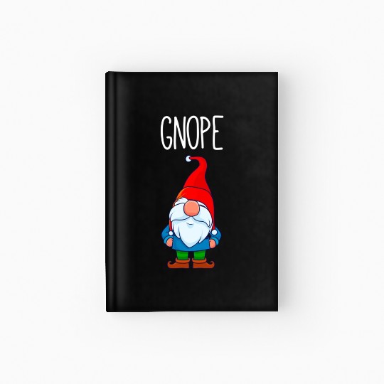 Gnope Tomte Garden Gnome Gift Funny Scandinavian Hardcover Journal