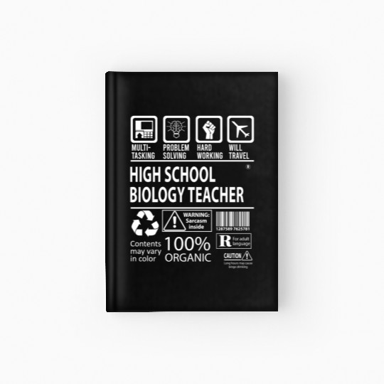 High School Biology Teacher Hardcover Journal - Multitasking