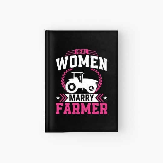 Farming Farmer Husband Wife Hardcover Journal