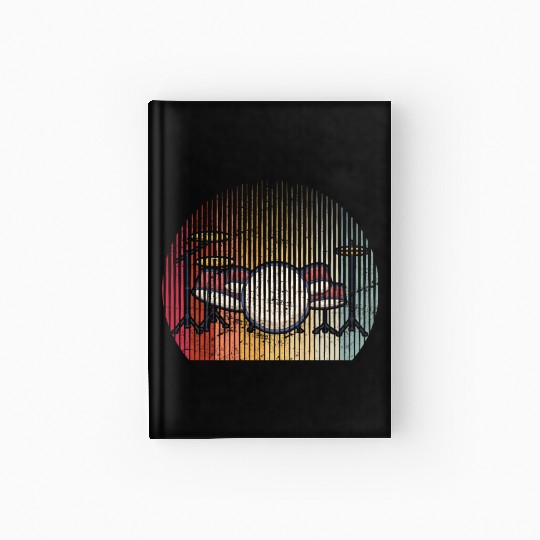Drums Drummer Band Drumset Retro Percussion Drums Hardcover Journal
