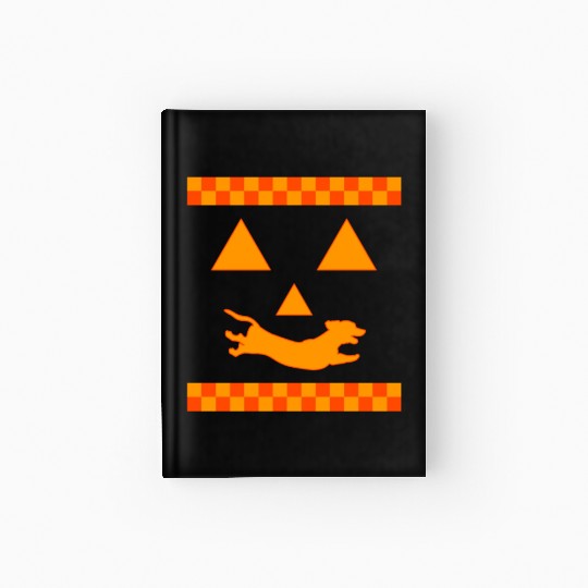 Halloween Hardcover Journal, Dachshund Cute Hardcover Journal, Dachshund