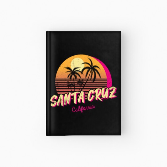 Retro Santa Cruz California Hardcover Journal