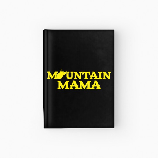 Mountain Mama Wv Blue And Gold Hardcover Journal