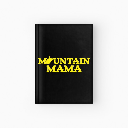 Mountain Mama Wv Blue And Gold Hardcover Journal