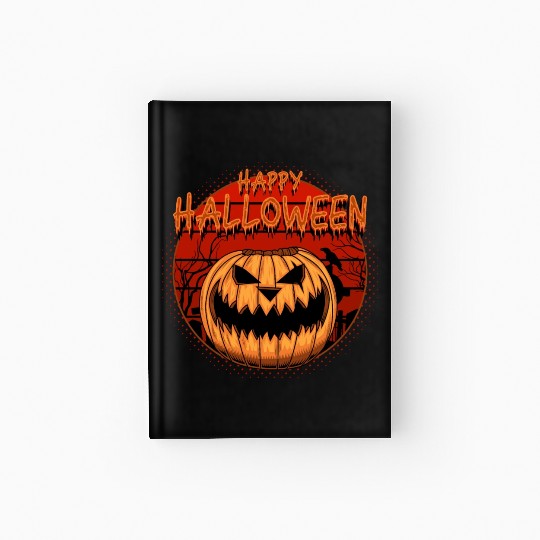 Halloween Pumpkin Hardcover Journal