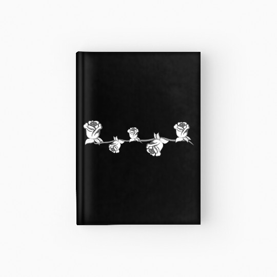 nature plants line flower gray line flowers Hardcover Journal