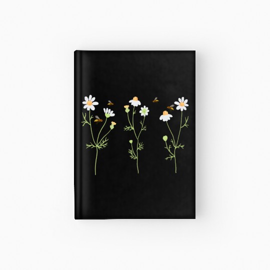 Marguerites Daisy Summer Daisies Flower Garden Hardcover Journal
