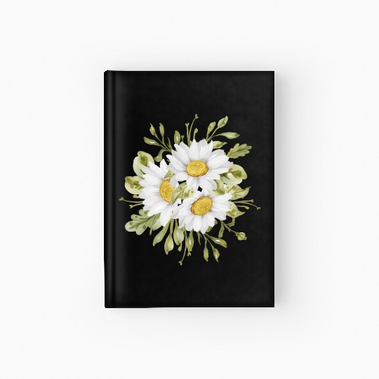 Marguerites Daisy Summer Daisies Flower Garden Hardcover Journal