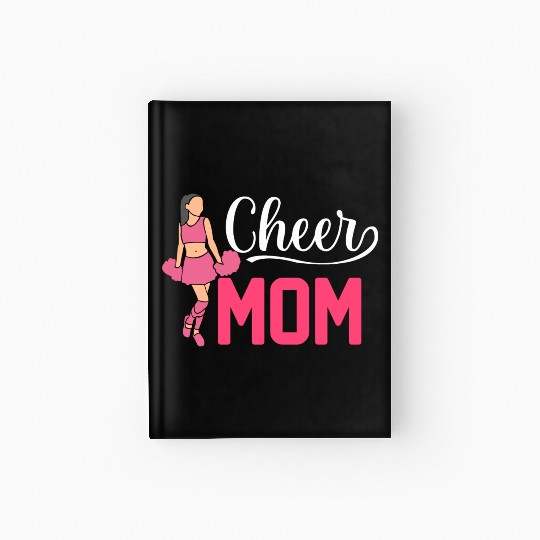 Womens Cheer Mom Gymnastics Cheerleading Mom Squad Hardcover Journal