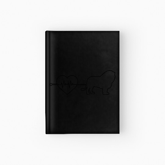 lion heartbeat Hardcover Journal