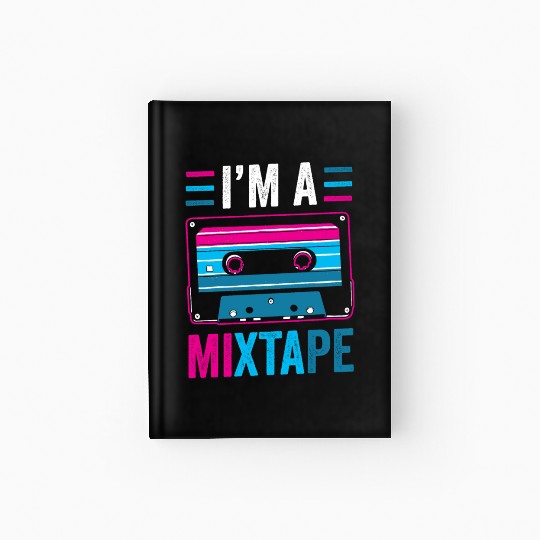 LGBT Funny Mixtape Vintage Retro Cassette Pride Hardcover Journal