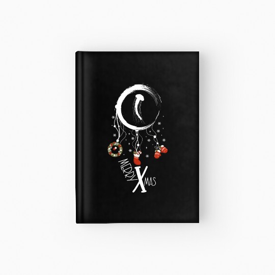 Winter dreamcatcher Christmas Jellyfish Hardcover Journal
