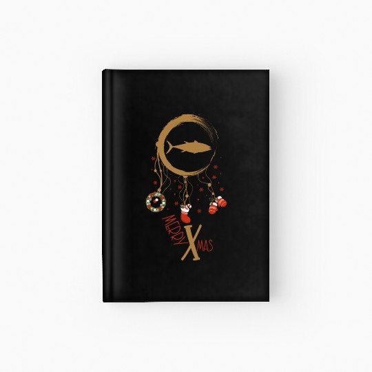 Winter dreamcatcher Christmas Tuna Hardcover Journal