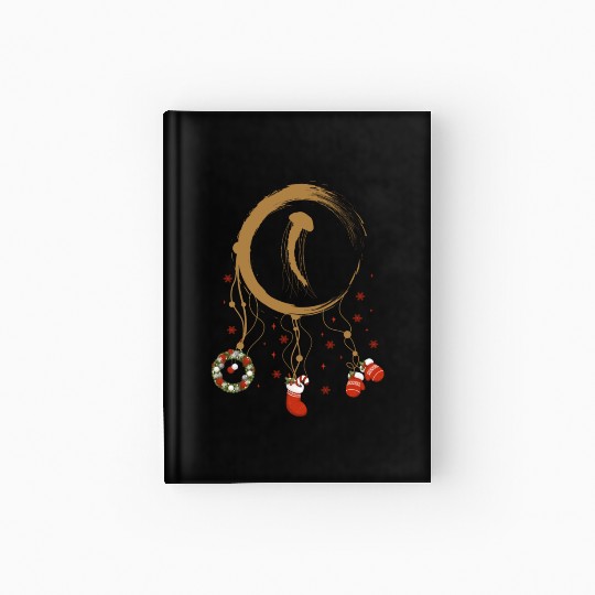 Winter dreamcatcher Christmas Jellyfish Hardcover Journal