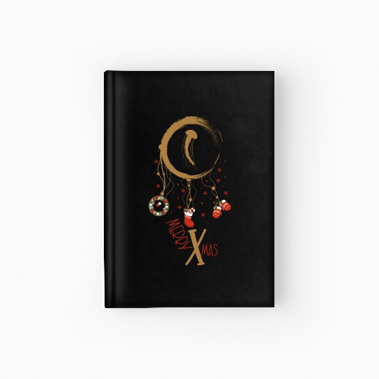 Winter dreamcatcher Christmas Jellyfish Hardcover Journal