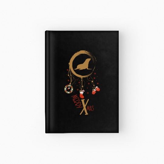 Winter dreamcatcher Christmas Seal Hardcover Journal