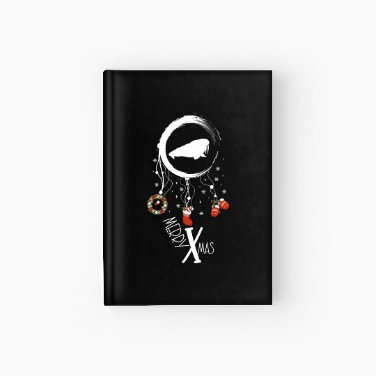 Winter dreamcatcher Christmas Walrus Hardcover Journal