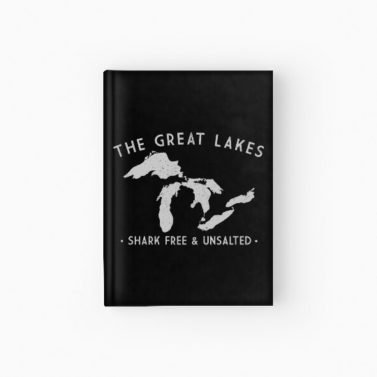 Great Lakes Shark Free And Unsalted Sweat Hardcover Journal