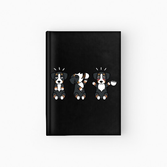 Bernese Mountain Dog Coffee Lover Hardcover Journal