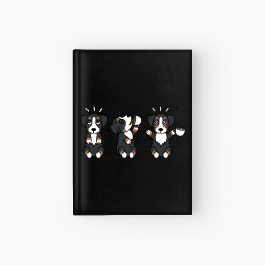 Bernese Mountain Dog Coffee Lover Hardcover Journal