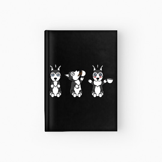 Husky Coffee Lover Hardcover Journal