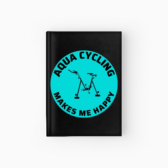 Aqua Cycling Swimming Pool Fitness Training Coach Hardcover Journal
