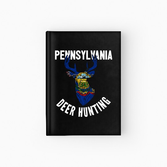 Pennsylvania Deer Hunting Buck Stag Hunter Hardcover Journal