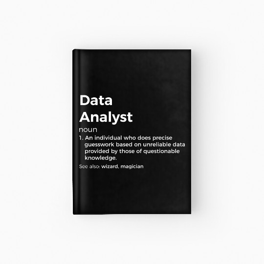 Data Analyst Definition Hardcover Journal
