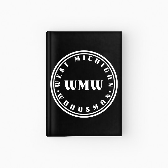 West Michigan Woodsman White Logo Apparel Hardcover Journal
