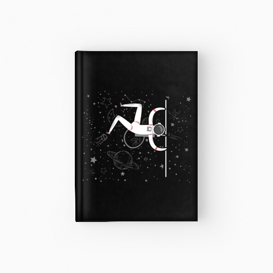 Calisthenics Astronaut Fitness Workout Exercise Hardcover Journal