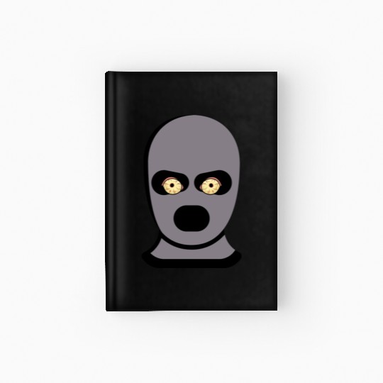 grey thief ski mask Hardcover Journal