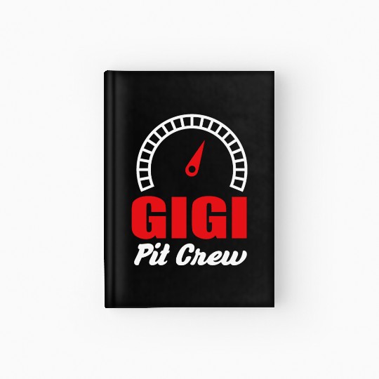 Gigi Racing Car Bday Party Family Matching Pit Cre Hardcover Journal