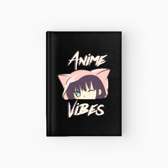 Anime Girl Maga Eyes Anime Vibes Japanese Anime Hardcover Journal