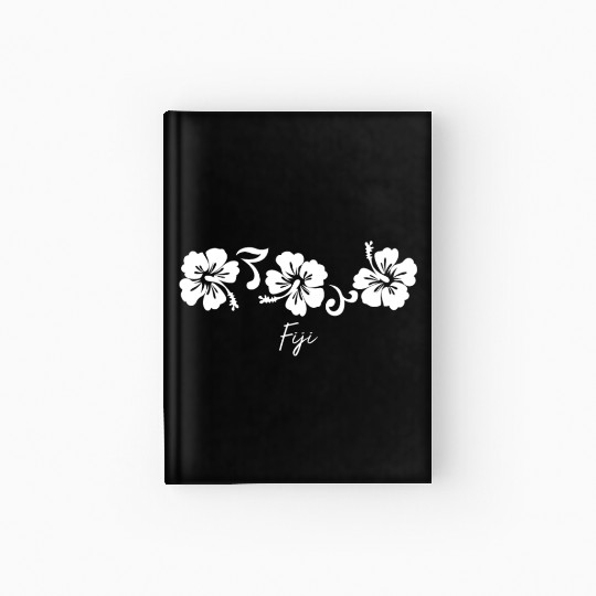 Fiji Polynesia Hibiscus Flower Hardcover Journal
