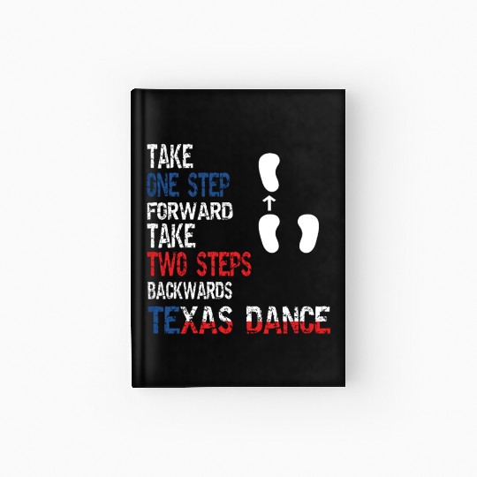 Country Western two-step Dance Cool Texas Hardcover Journal