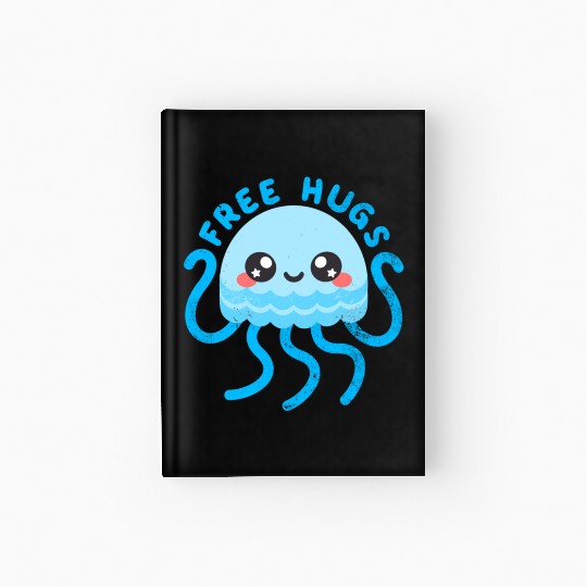 Jellyfish free hugs Hardcover Journal