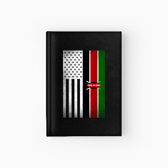Kenya Design for proud Kenyan Americans Hardcover Journal