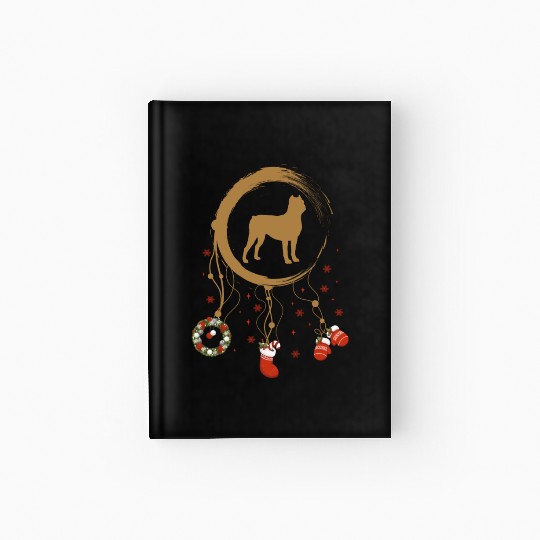 dog dreamcatcher Christmas Cane Corso Hardcover Journal