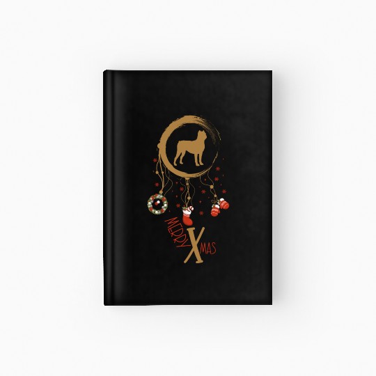 dog dreamcatcher Christmas Cane Corso Hardcover Journal