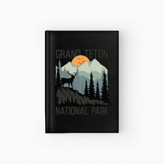 Grand Teton National Park Mountains Wilderness Hardcover Journal