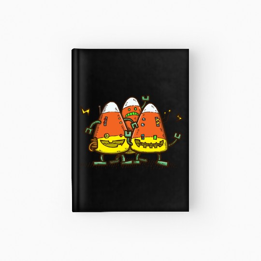 Candy Corn Bots Hardcover Journal