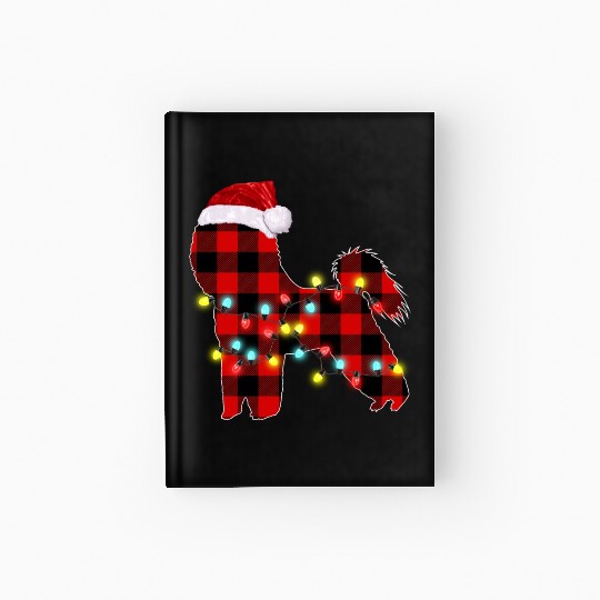 Bichon Frise Christmas Dog Lover Pajamas Hardcover Journal