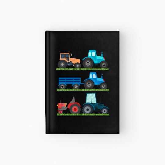 Farm Vehicles Boys Tractor Lover Hardcover Journal